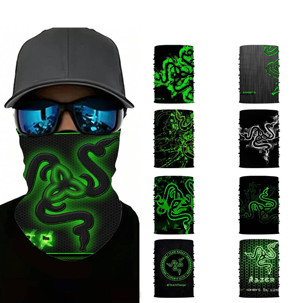 Outdoor Adventure Logo - Game R-Razer Logo หน้ากากปิดหน้าอเนกประสงค์กันลมและให้ความอบอุ่น ระบายอากาศได้ดี ใช้ได้กับการเดินทางและการผจญภัยกลางแจ้ง