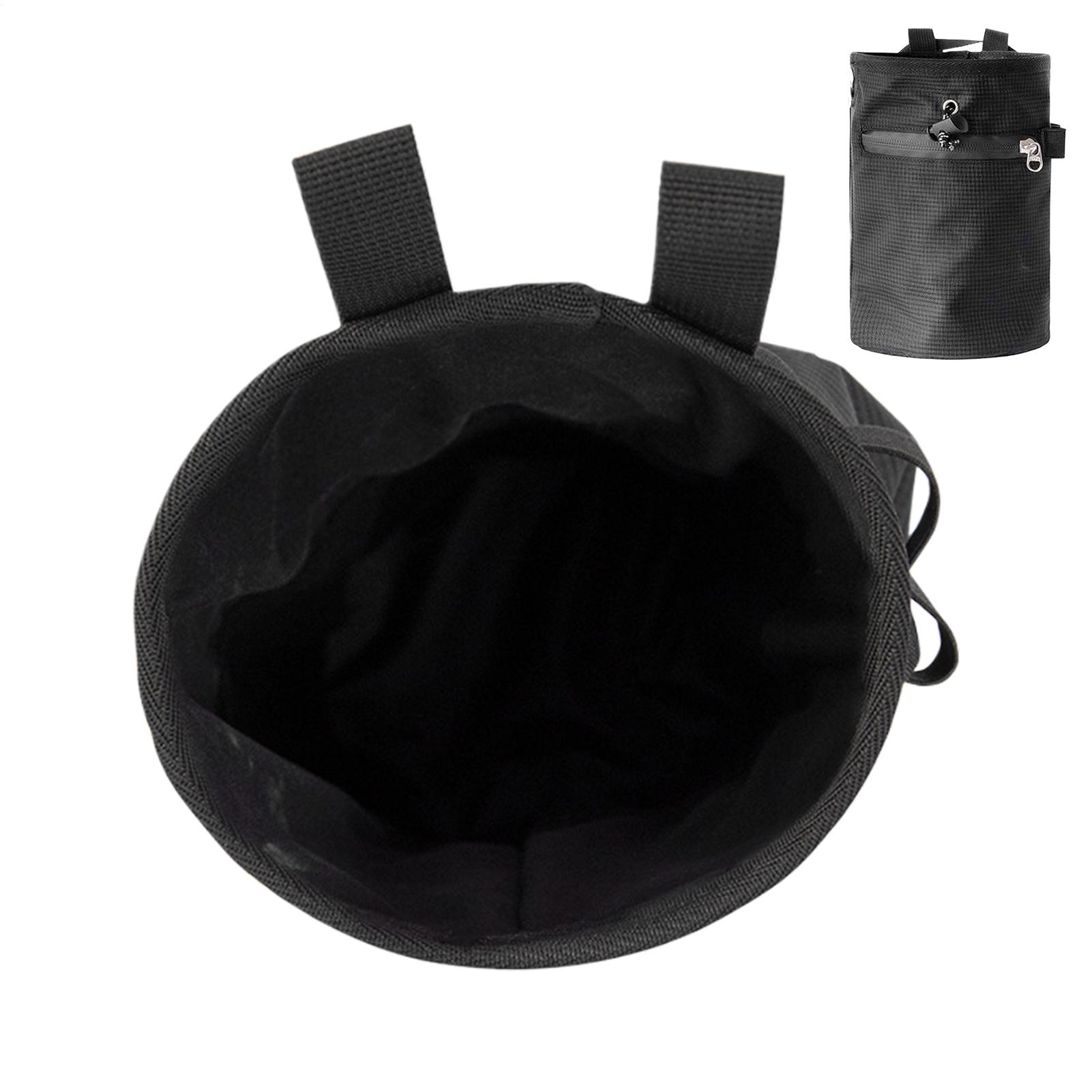 Chalk Bag Bouldering - กระเป๋าใส่ชอล์คป้องกันน้ำ สายคาดเอวปรับได้ กระเป๋าใส่ผงชอล์ค สำหรับปีนเขา ยิมนาสติก กอล์ฟ