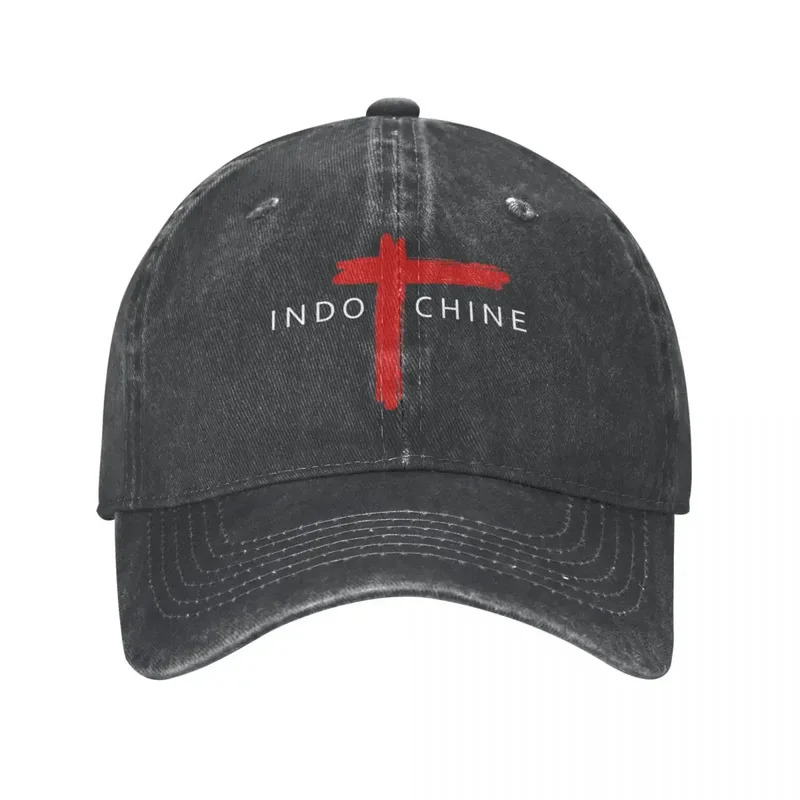 Outdoor Adventure Logo - หมวกแก๊ปโลโก้ Retro Indochine - ปรับขนาดได้ สไตล์วินเทจสำหรับวงดนตรี