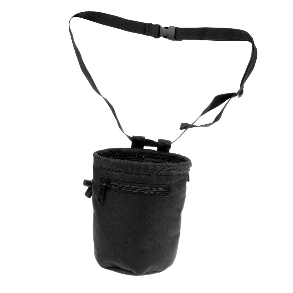 Chalk Bag Bouldering - กระเป๋าใส่ชอล์คแบบผ้าอ๊อกซ์ฟอร์ด พร้อมสายคาดเอวและช่องซิปสำหรับเก็บชอล์คสำหรับปีนเขา