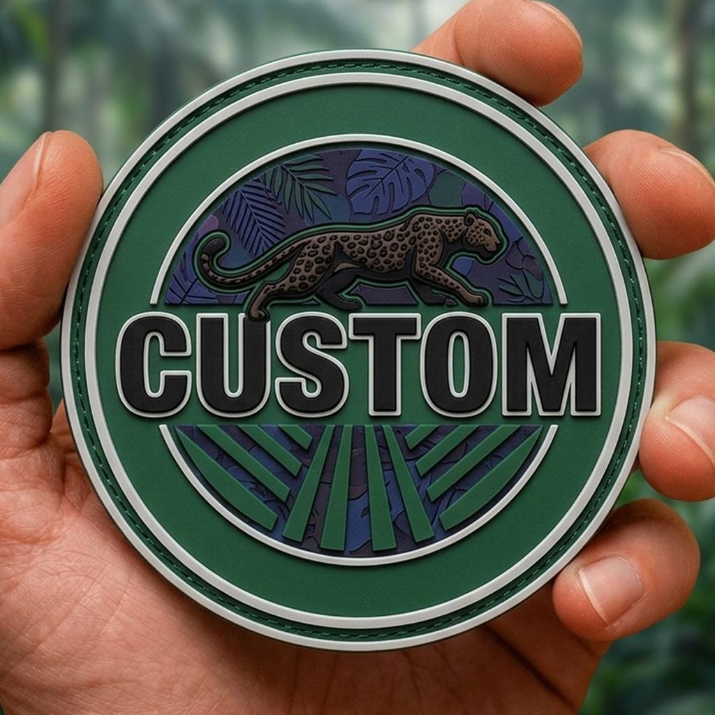 Outdoor Adventure Logo - ป้ายยางลายนูนโลโก้ส่วนตัวสำหรับกิจกรรมกลางแจ้ง รูปทรงตามสั่ง ผลิตจาก PVC เป็นมิตรกับสิ่งแวดล้อม พร้อมแถบตีนตุ๊กแก