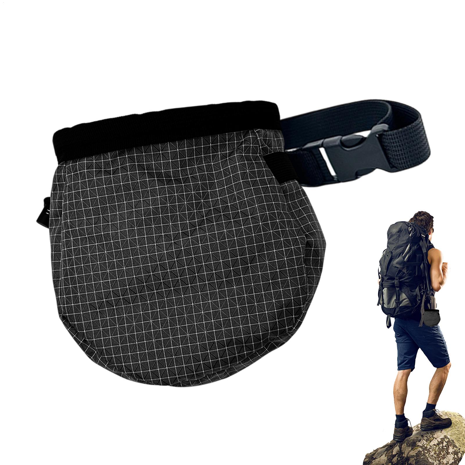 Chalk Bag Bouldering - กระเป๋าใส่ชอล์กปีนผาแบบพกพา กันน้ำ พร้อมสายคาดเอวปรับได้ ความจุขนาดใหญ่ สำหรับเก็บผงแมกนีเซีย