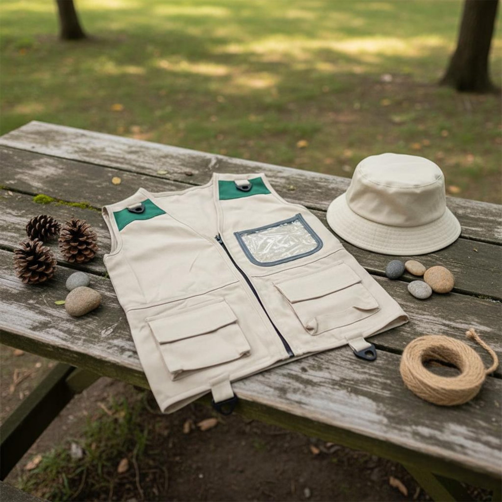 ชุดเสื้อกั๊กและหมวกสำหรับเด็ก  - Outdoor Adventure Kids Party บทวิจารณ์และราคา