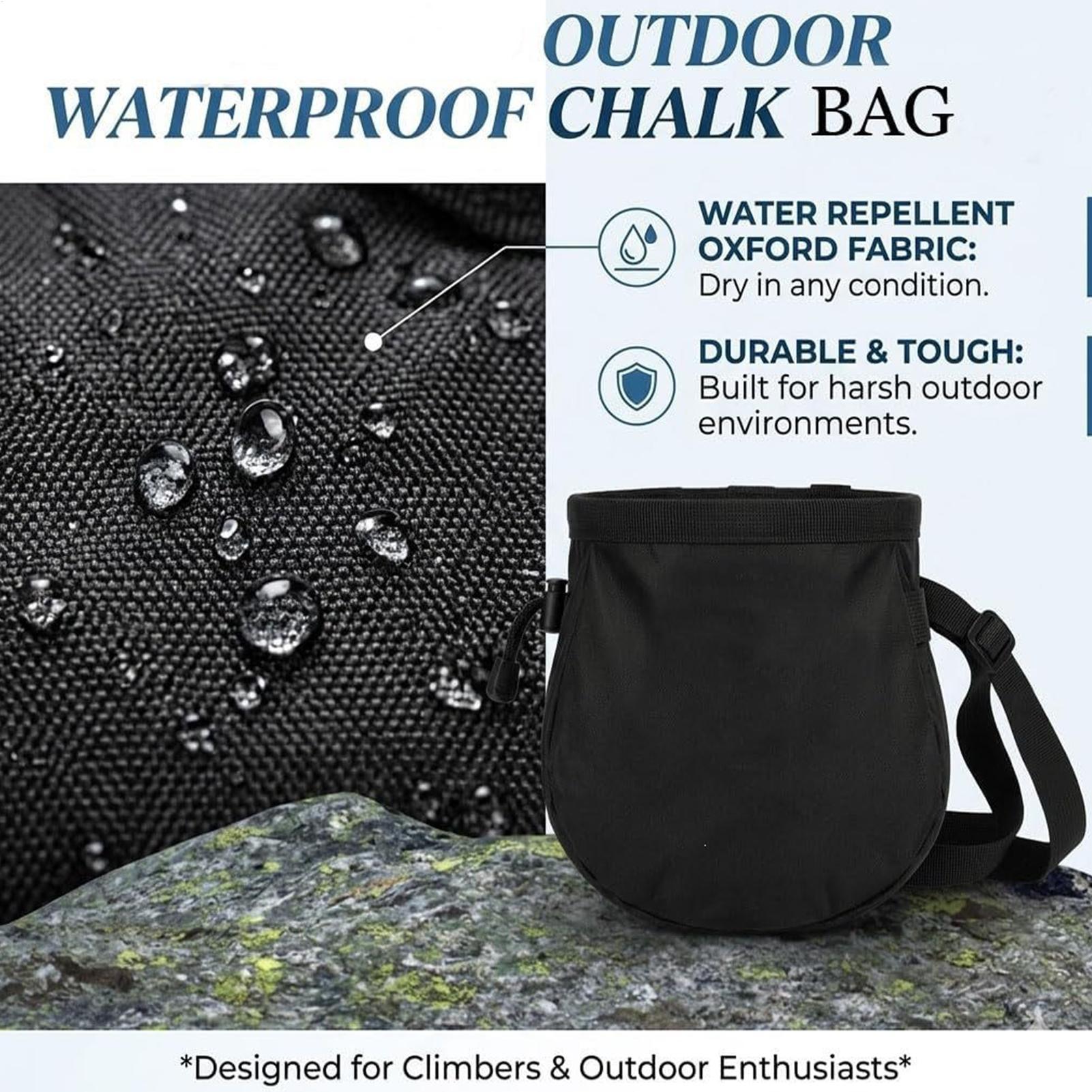 กระเป๋าใส่ชอล์กปีนเขาแบบกันน้ำ - Chalk Bag Bouldering บทวิจารณ์และราคา