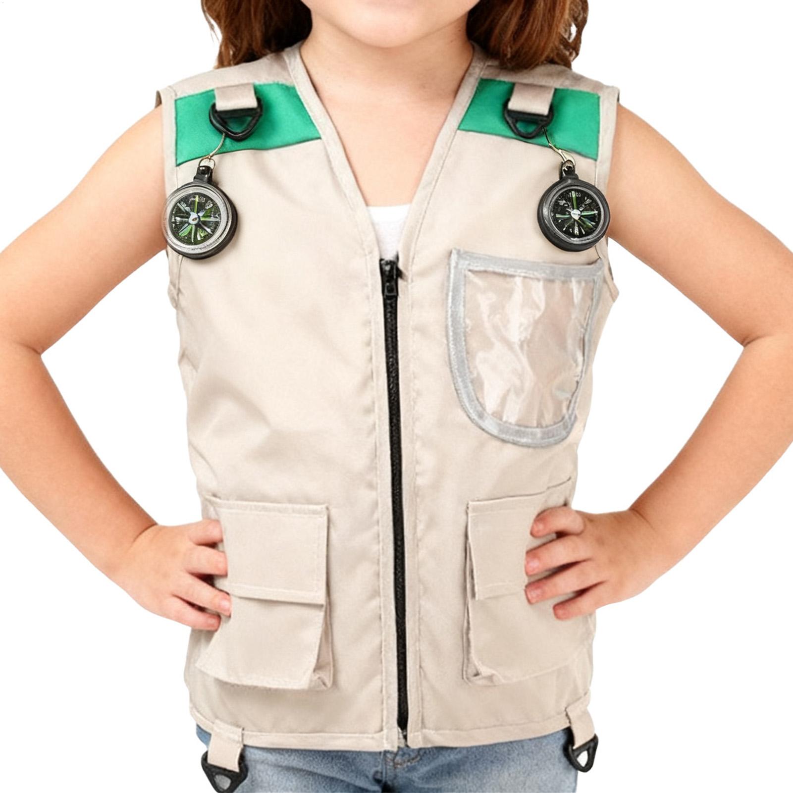 เสื้อกั๊กตกปลา เสื้อกั๊กสำหรับ - Outdoor Adventure Kids Party บทวิจารณ์และราคา