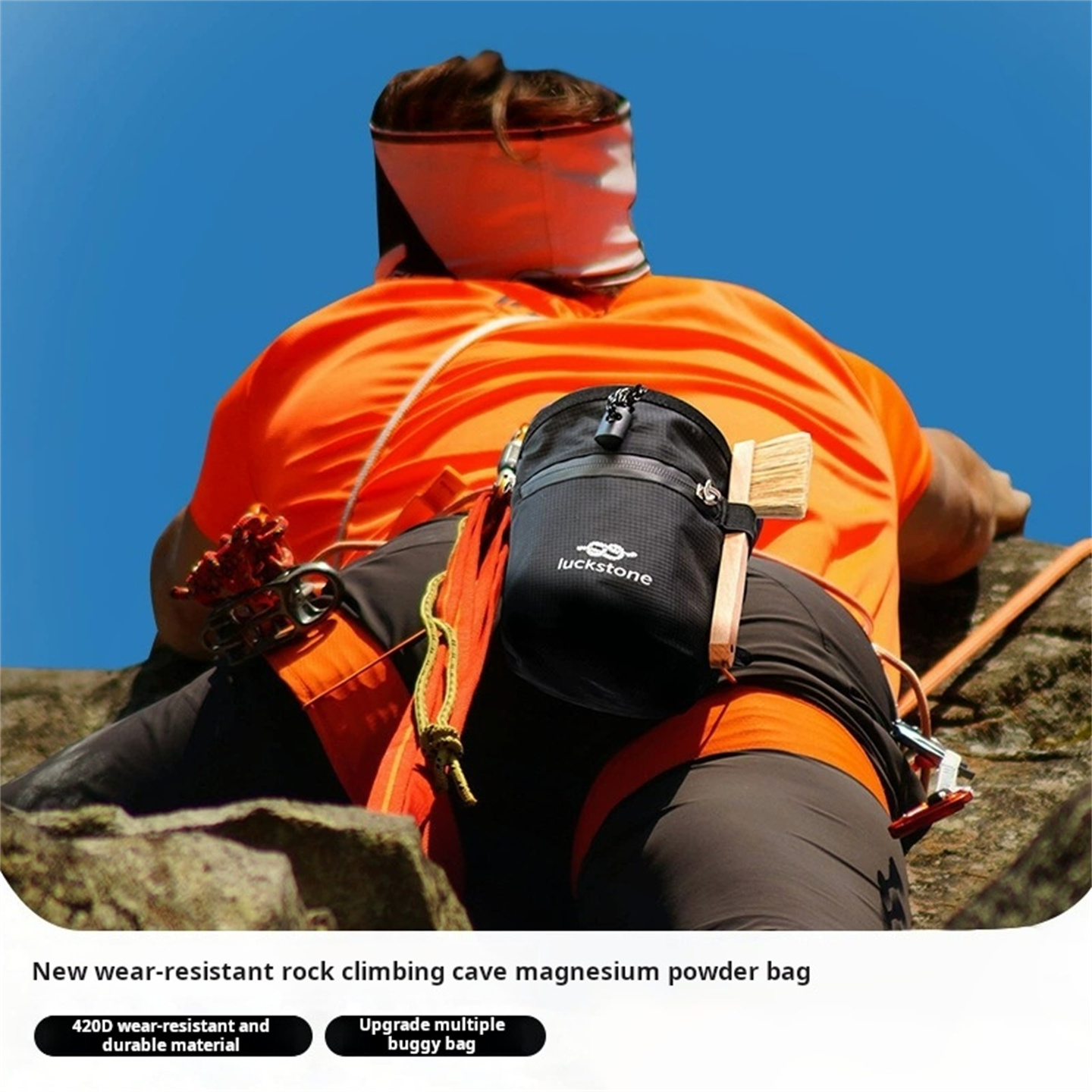 ถุงใส่ชอล์กปีนผาแบบแขวนเอว 5 ช - Chalk Bag Bouldering บทวิจารณ์และราคา