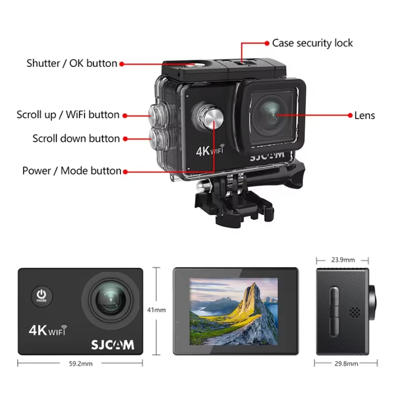 กล้องแอคชั่น SJCAM SJ4000 Air  - Outdoor Adventure Images บทวิจารณ์และราคา