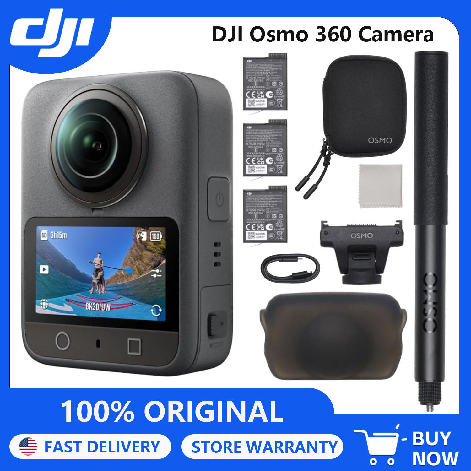 กล้อง DJI Osmo 360 รุ่น Advent - Outdoor Adventure Images บทวิจารณ์และราคา
