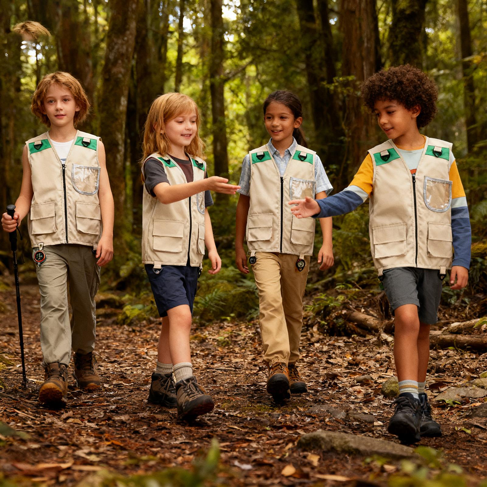 เสื้อกั๊กตกปลา เสื้อกั๊กสำหรับ - Outdoor Adventure Kids Party บทวิจารณ์และราคา