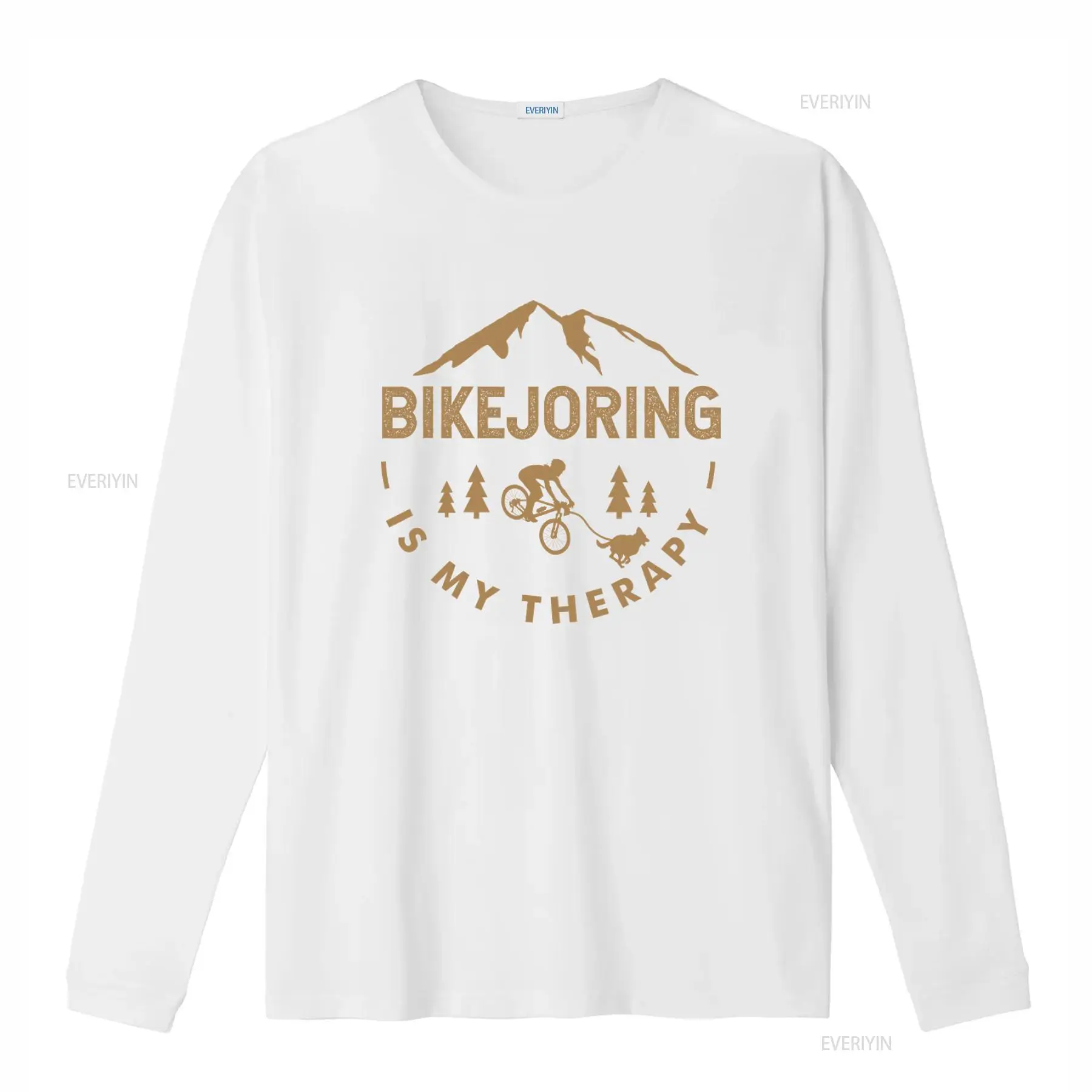 เสื้อยืดลาย Bikejoring Is My T - Outdoor Adventure Therapy บทวิจารณ์และราคา