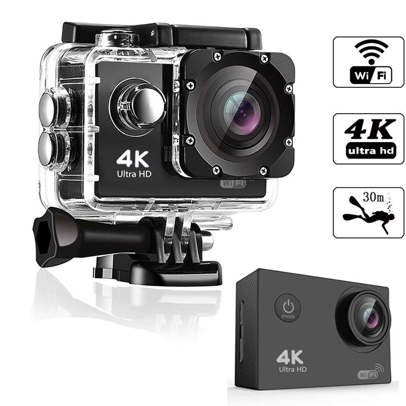 กล้องกีฬา Ultra HD 4K กันน้ำลึ - Outdoor Adventure Images บทวิจารณ์และราคา