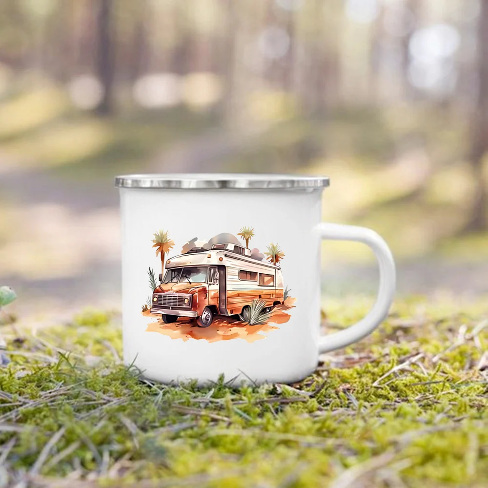 แก้วกาแฟพิมพ์ลายคาราวานวันผจญภ - Outdoor Adventure Day บทวิจารณ์และราคา