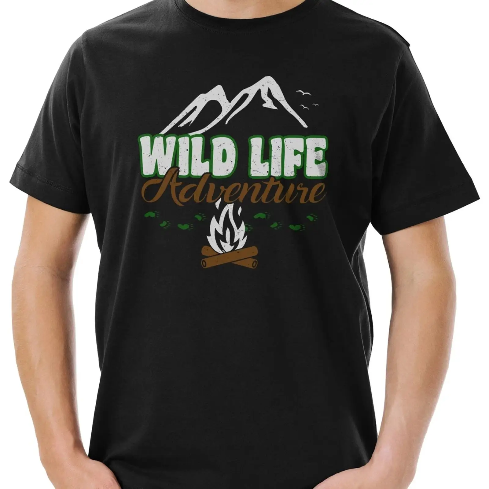 เสื้อยืดผู้ชายลายโลโก้การผจญภั - Outdoor Adventure Logo บทวิจารณ์และราคา