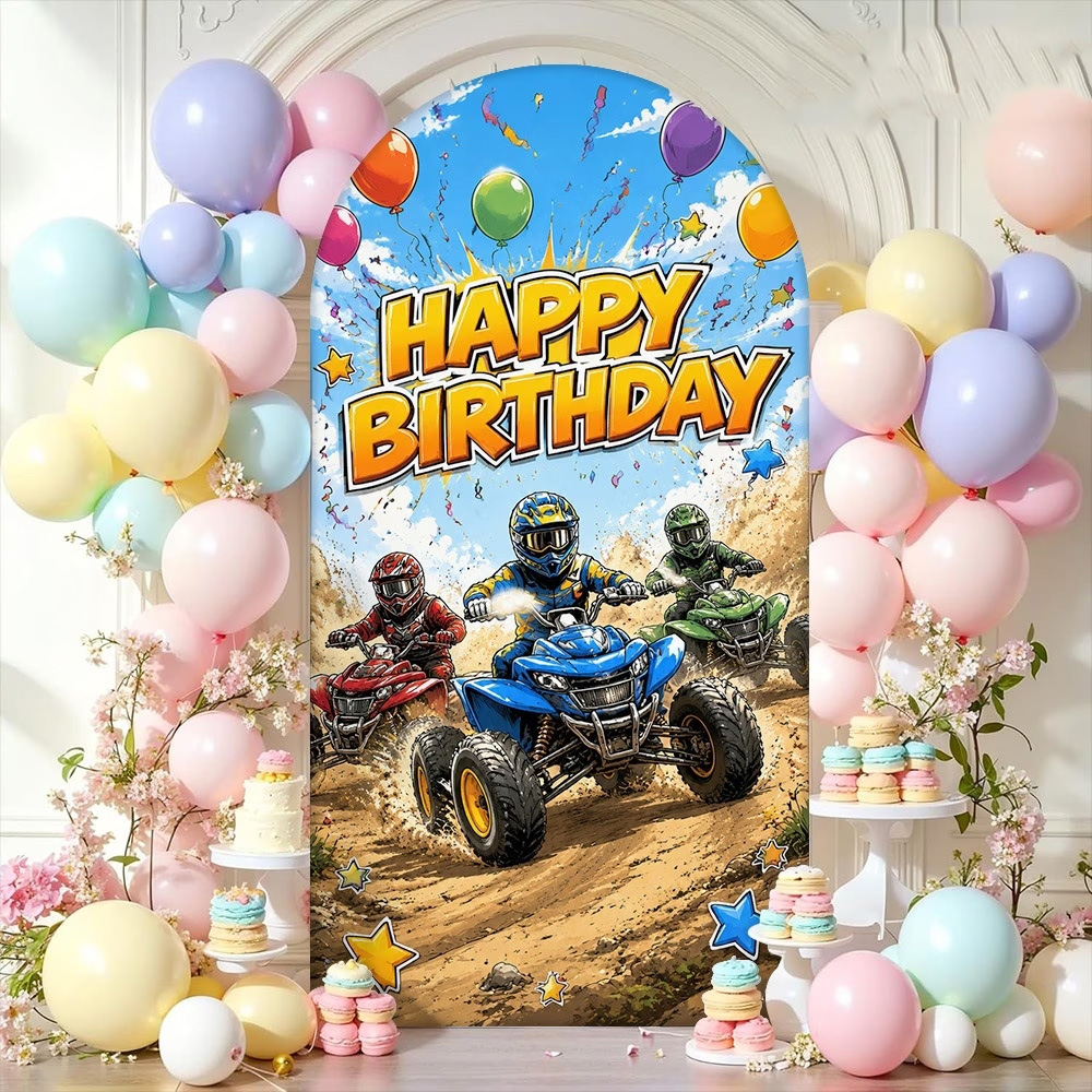 ฉากหลังงานเฉลิมฉลองสองด้าน ซุ้ - Outdoor Adventure Kids Party บทวิจารณ์และราคา